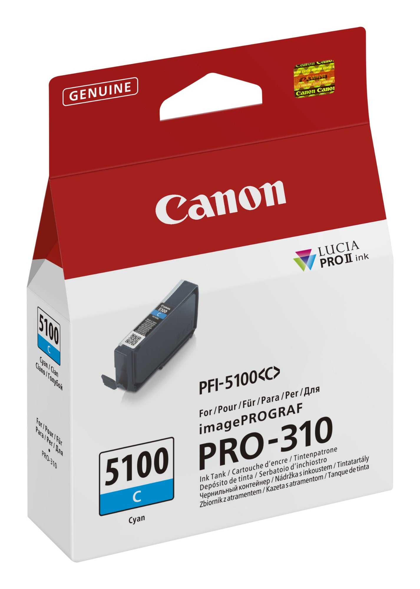 Canon 6953C001/PFI-5100C Cyan Ink Cartridge (Canon IPF PRO-310)