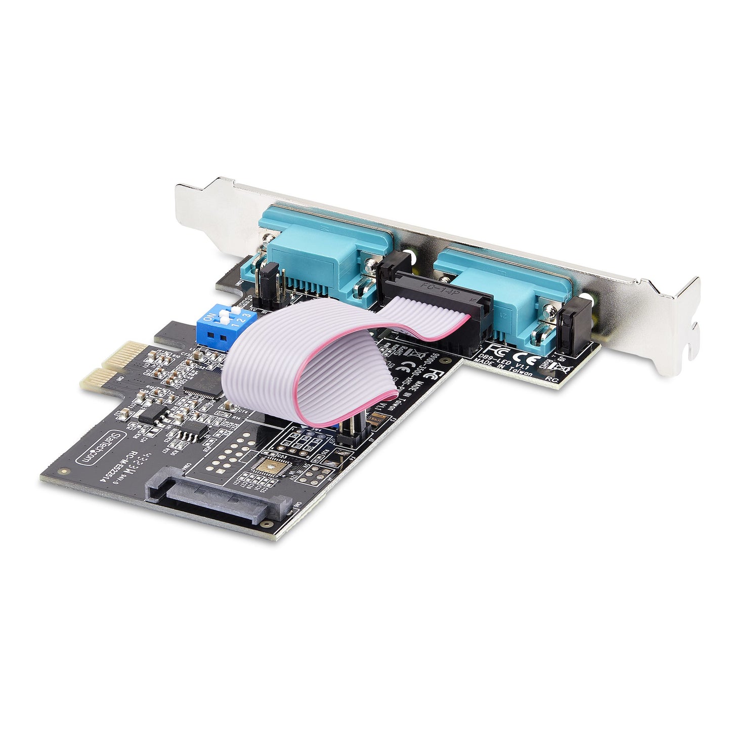 StarTech.com 2-Port Serial PCIe Card, Dual-Port PCI Express to RS232/RS422/RS485 Hub