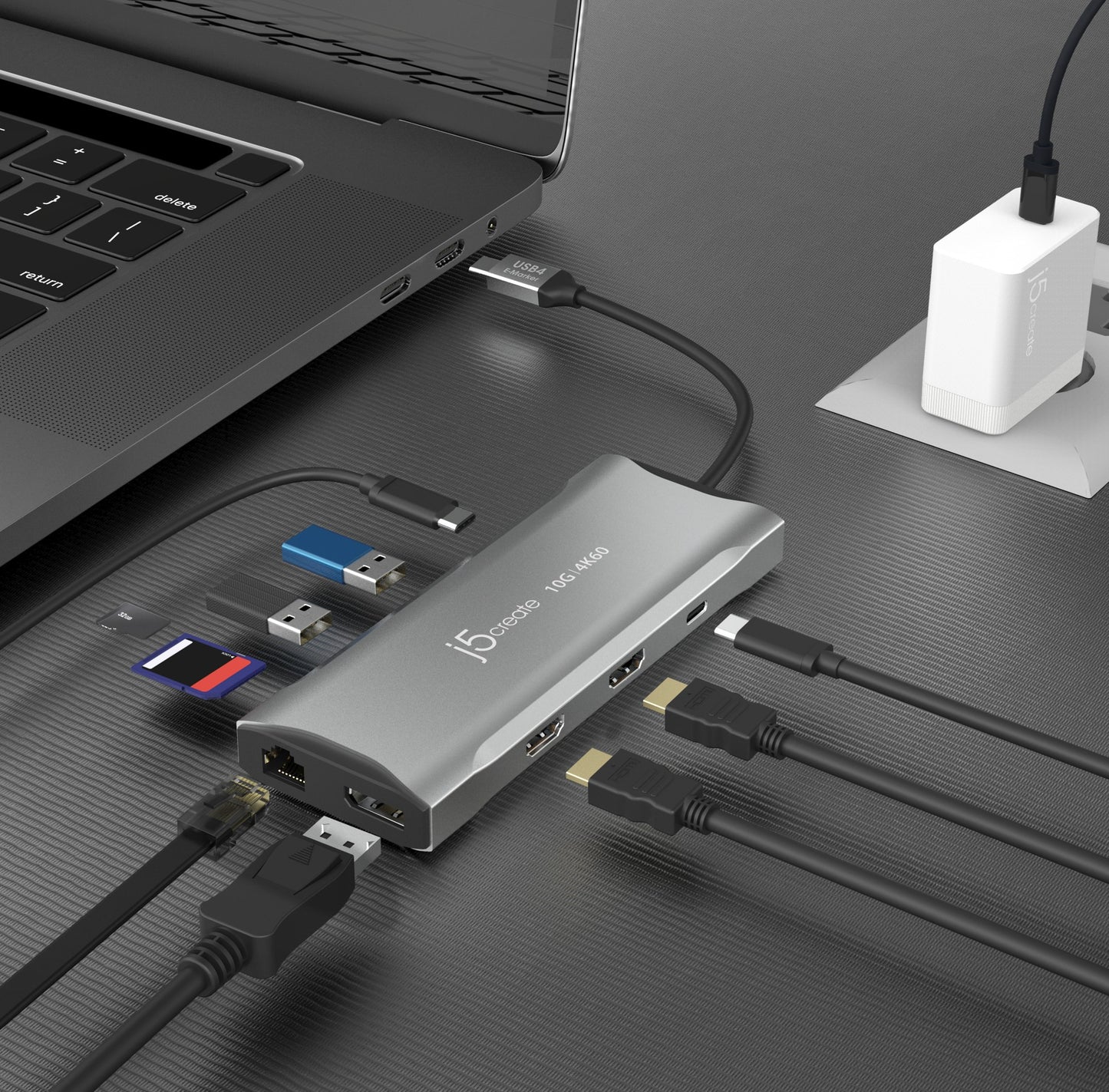 j5create JCD397-N 4K60 Elite USB-C Docking Station
