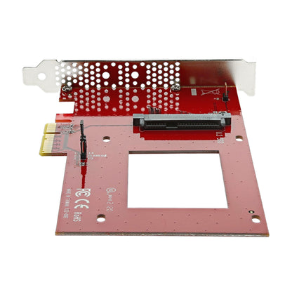 StarTech.com U.2 to PCIe Adapter for 2.5" U.2 NVMe SSD - SFF-8639 - x4 PCI Express Hub