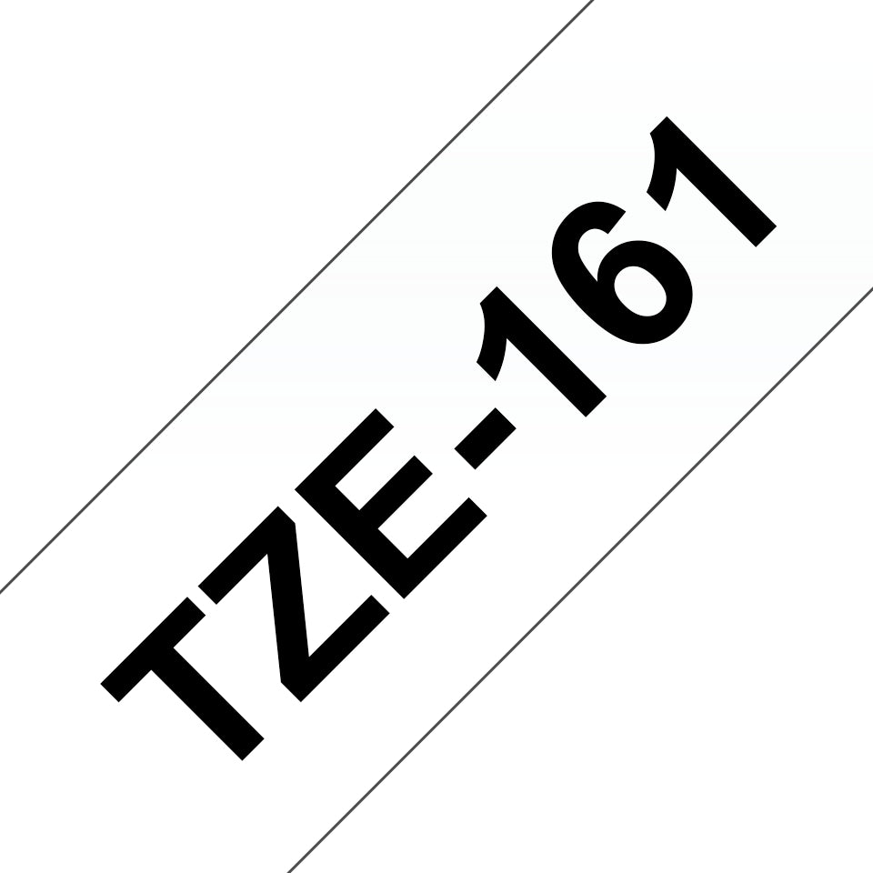 Brother TZE-161 DirectLabel black on Transparent 36mm x 8m for Brother P-Touch TZ Labels