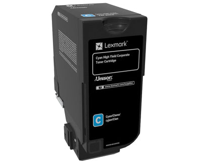 Lexmark 74C2HCE Cyan Toner Cartridge (12K pages, Lexmark CS 725)