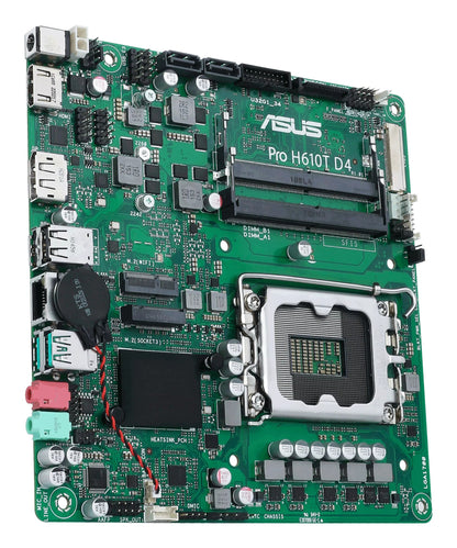 ASUS Pro H610T D4-CSM Intel H610 LGA 1700 Thin Mini ITX Motherboard