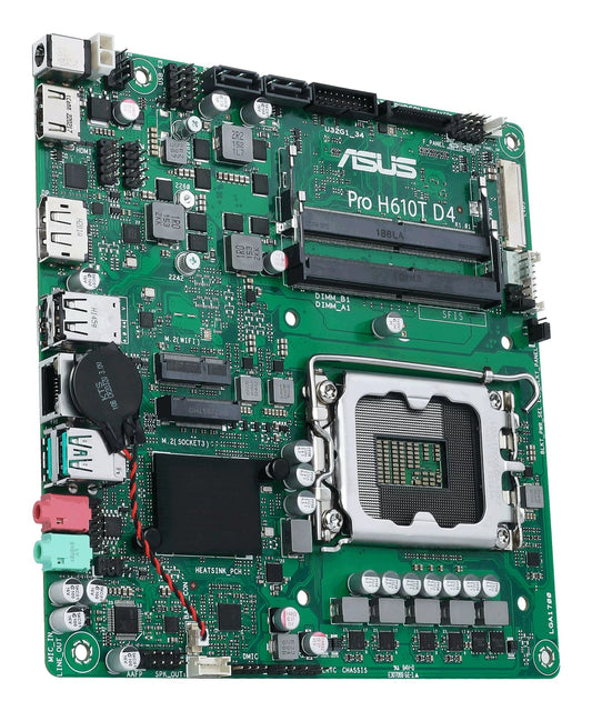 ASUS Pro H610T D4-CSM Intel H610 LGA 1700 Thin Mini ITX Motherboard