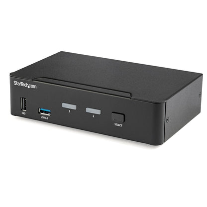 StarTech.com 2 Port DisplayPort KVM Switch - 4K 60Hz - Single Display - Dual Port