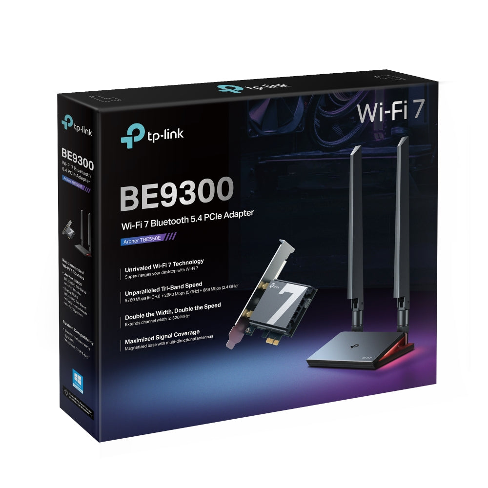 TP-LINK Archer BE9300 Wi-Fi 7 Bluetooth 5.4 PCIe Adapter