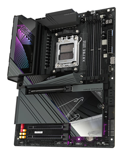 Gigabyte X870E AORUS MASTER Motherboard - Supports AMD Ryzen 9000 CPUs, 16+2+2