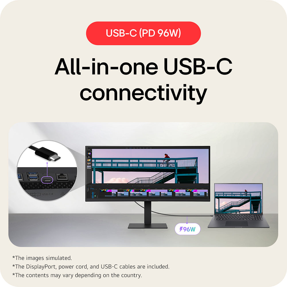 LG IPS Ultrawide 34" UWQHD IPS 100Hz Curved Monitor