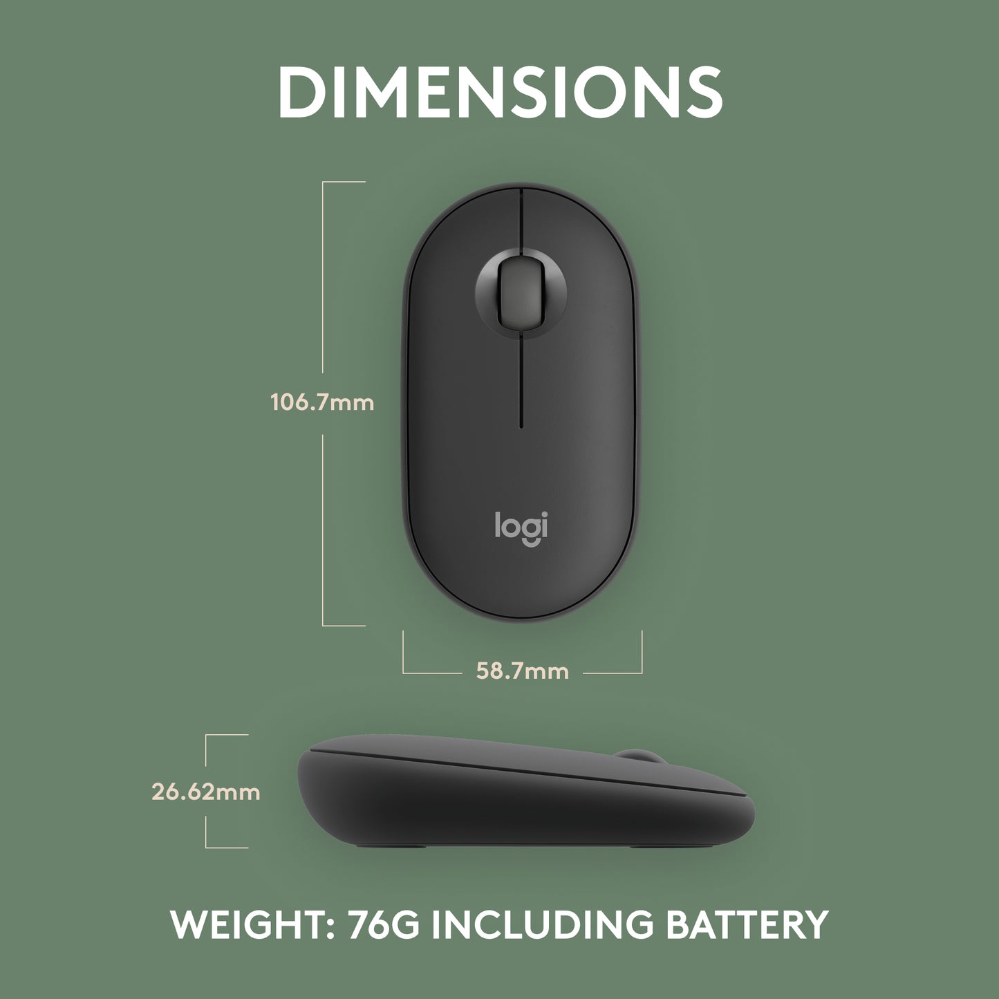 Logitech Pebble M350s Wireless Mouse