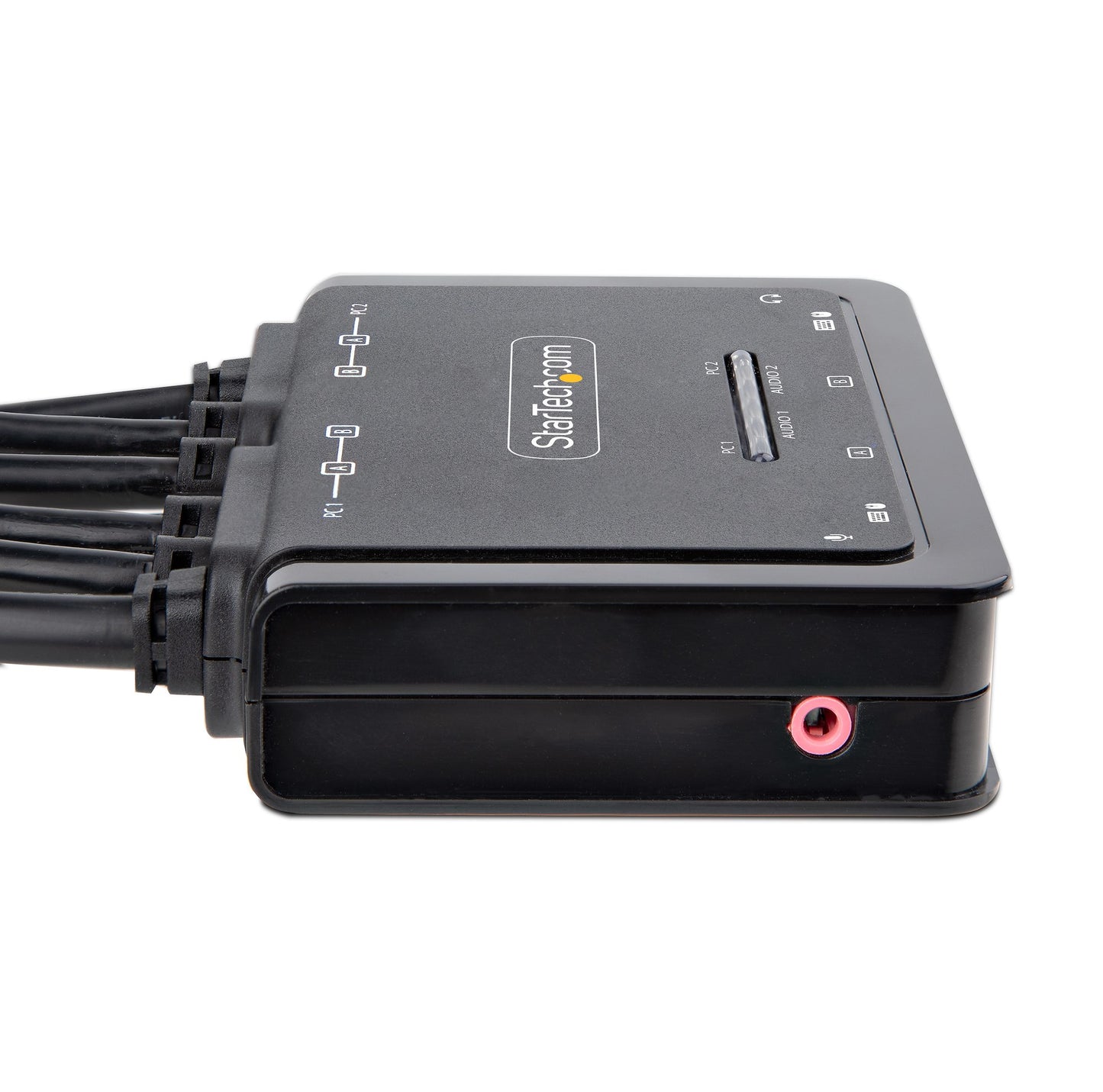 StarTech.com 2-Port Dual-Monitor DisplayPort Cable KVM Switch, 4K 60Hz, Compact KVM