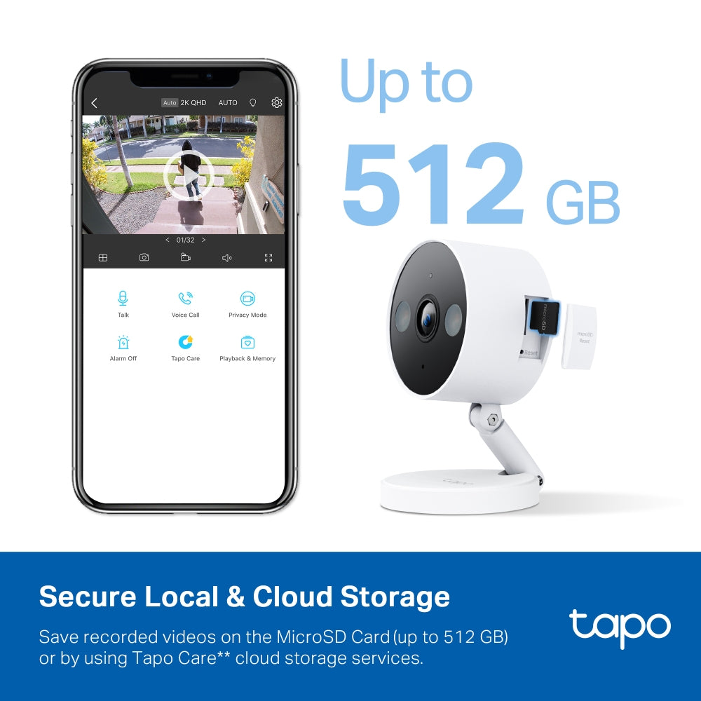 TP-LINK Tapo Indoor/Outdoor Home Security Wi-Fi Camera