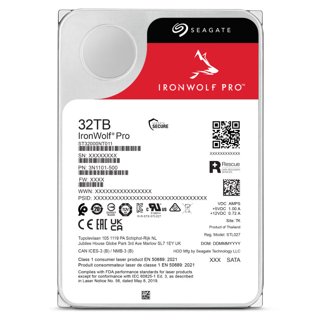 Seagate IronWolf Pro 32TB 3.5" SATA 7200 RPM NAS HDD