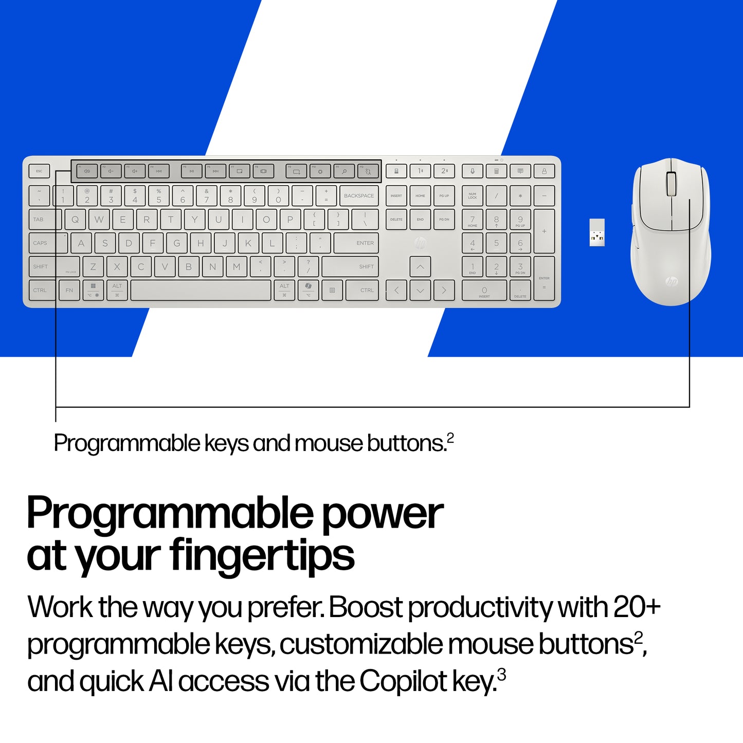 HP Multi-Device Dual-Mode 490C Wireless Keyboard & Mouse Combo