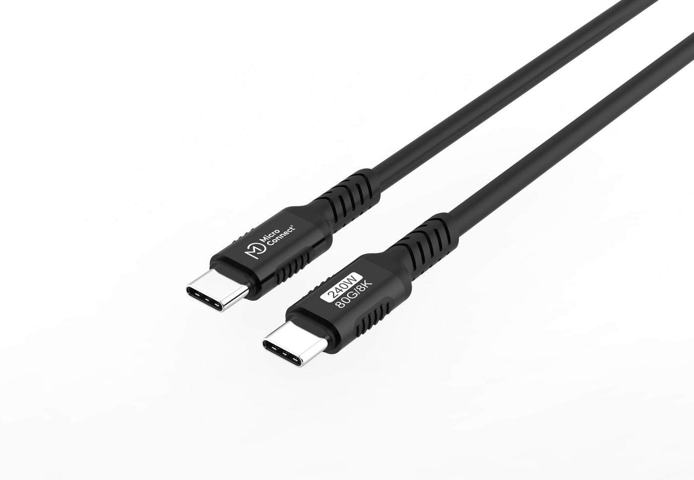 Microconnect MC-USB4-CC80LQ-0.50 USB cable USB4 Gen 3x2 0.5 m USB C 240 W Black