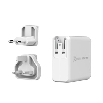 j5create JUP53100 100W GaN USB-C® 5-Port Charger