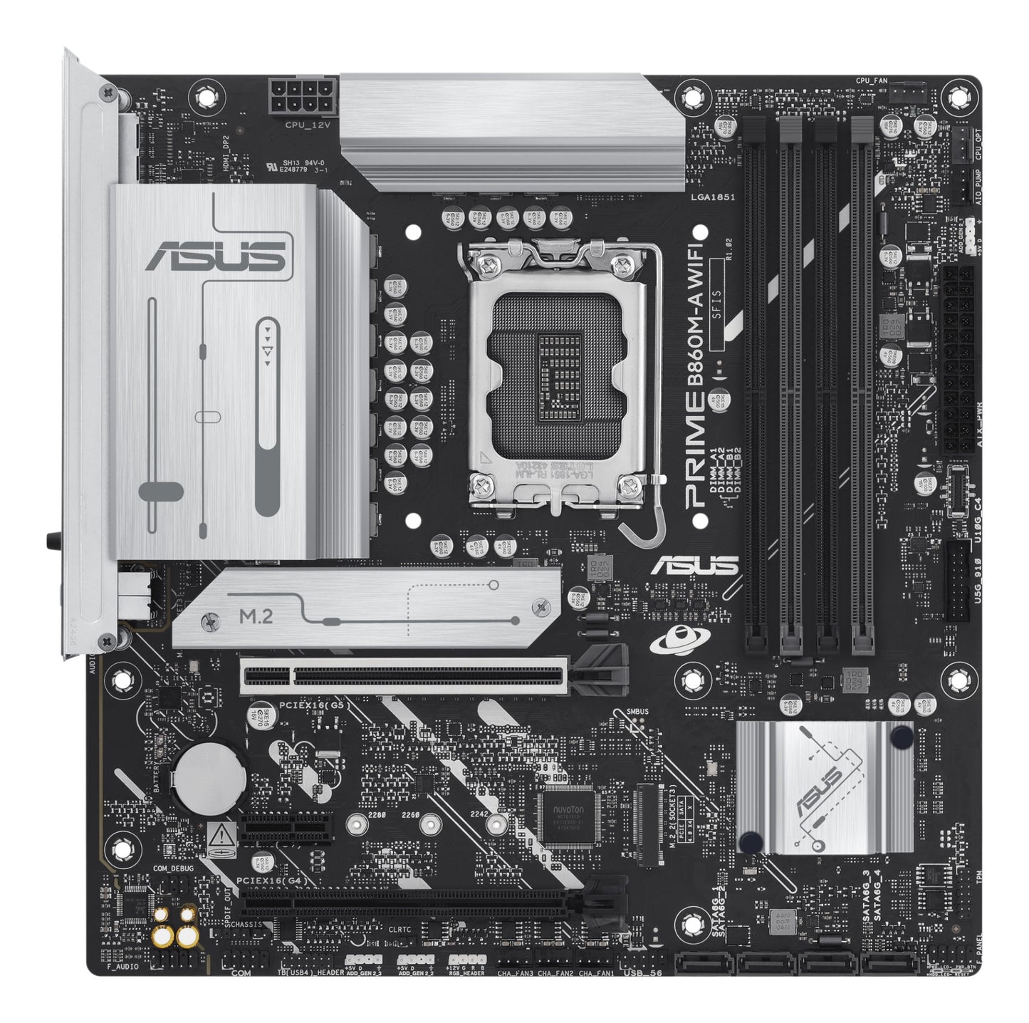 ASUS PRIME B860M-A WIFI Intel B860 LGA 1851 (Socket V1) micro ATX Motherboard