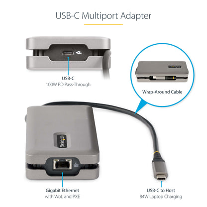 StarTech.com Multiport Adapter HDMI/VGA USB-C Docking Station 100W