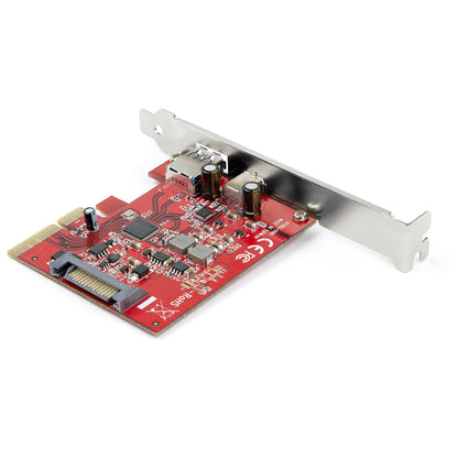 StarTech.com 2-Port 10Gbps USB-A & USB-C PCIe Card - USB 3.2 Gen 2 PCI Express Type Hub