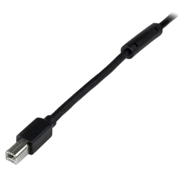 StarTech.com 65ft (20m) Active USB 2.0 A to B Cable, Long USB Cable, USB Printer