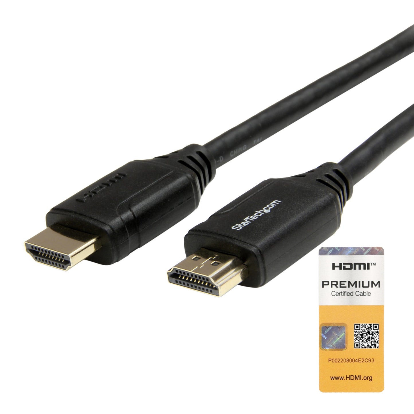 StarTech.com 6ft (2m) Slim HDMI Cable, Flexible Premium Certified HDMI 2.0 Cord with