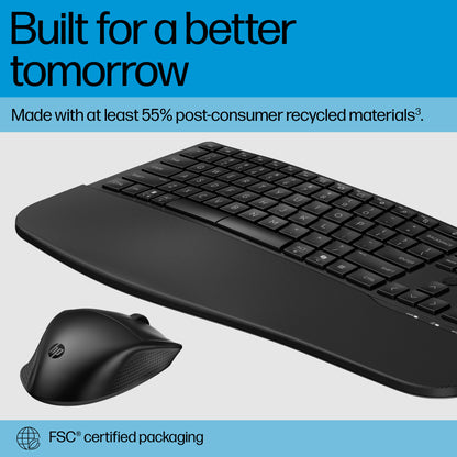 HP 685 Comfort Dual-Mode Wireless Keyboard & Mouse Combo