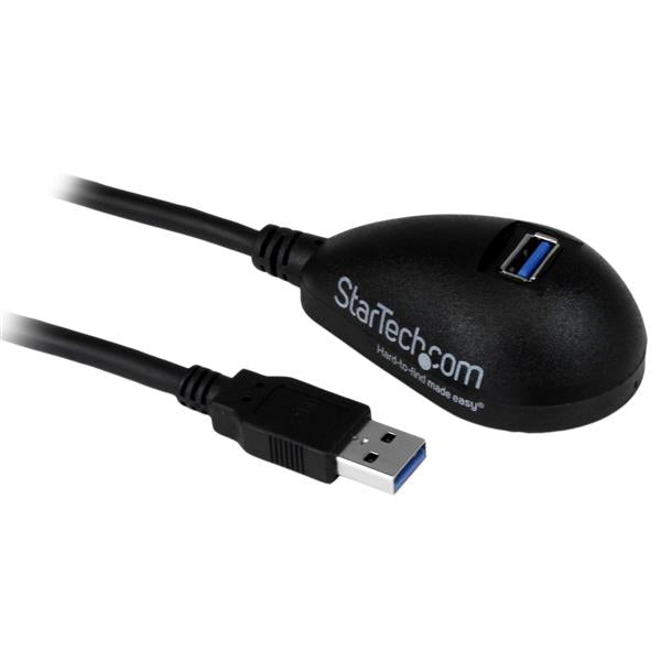 StarTech.com 5 ft Black Desktop SuperSpeed USB 3.0 (5Gbps) Extension Cable - A to A