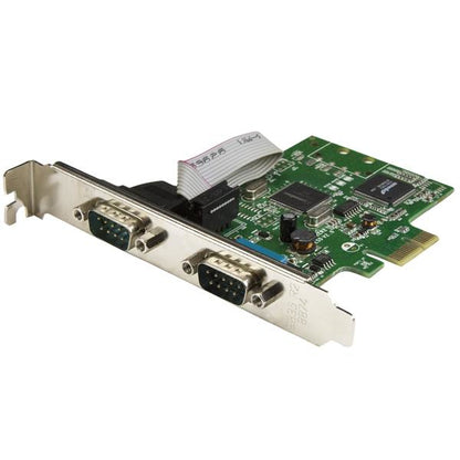 StarTech.com 2-Port PCI Express Serial Card with 16C1050 UART - RS232 - TAA Hub