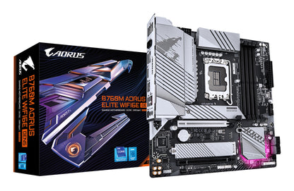 Gigabyte B760M AORUS ELITE WIFI6E GEN5 Motherboard - Supports 14th Gen. Intel Core