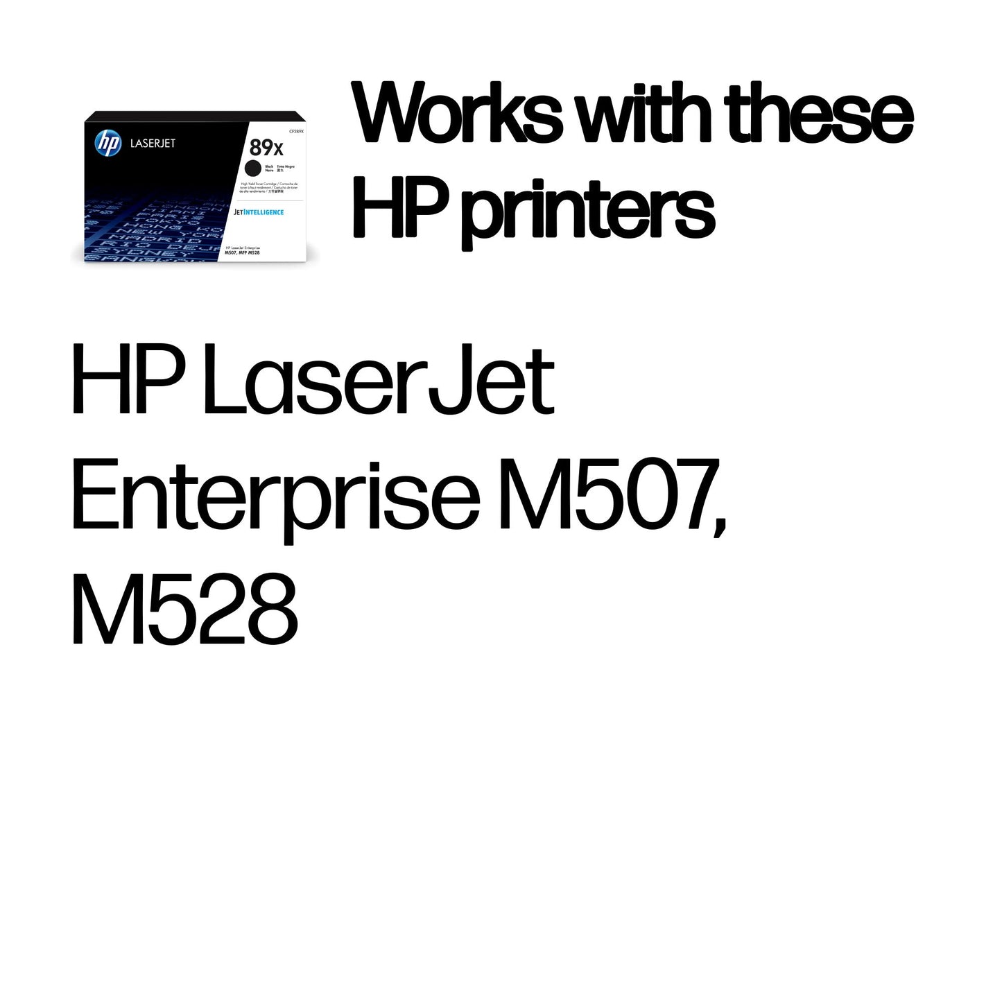 HP CF289X/89X Toner Cartridge (10K pages, HP M 507)