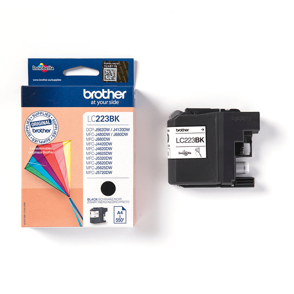 Brother LC-223BK Black Ink Cartridge (550 pages)