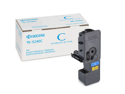 KYOCERA 1T02R7CNL0/TK-5240C Cyan Toner Cartridge (3K pages, Kyocera M 5526)