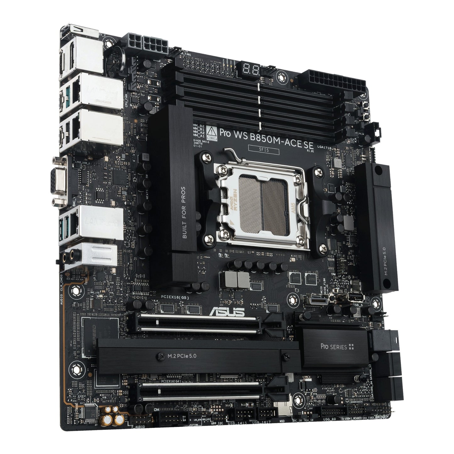 ASUS PRO WS B850M-ACE SE AMD B850 Socket AM5 micro ATX Motherboard