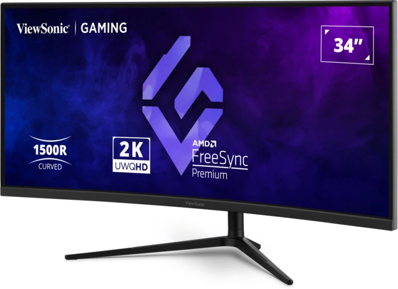ViewSonic VX3418C-2K 34" UWQHD VA 180Hz Curved Monitor