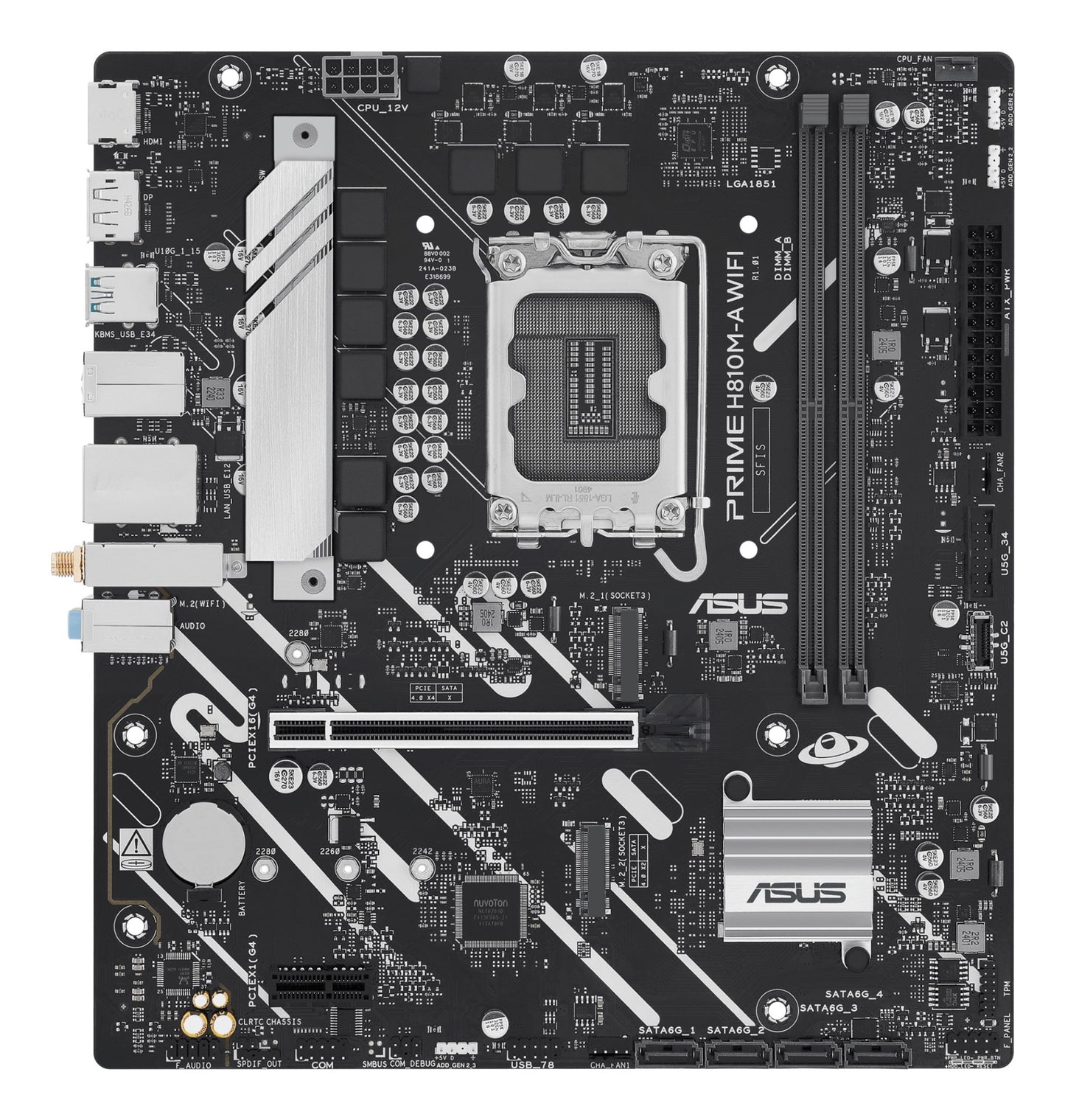 ASUS PRIME H810M-A WIFI Intel H810 LGA 1851 (Socket V1) micro ATX Motherboard