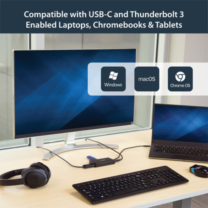 StarTech.com Multiport Adapter Travel USB-C Docking Station 60W