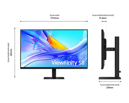 Samsung LS27D800UAU 27" 4K UHD IPS Monitor