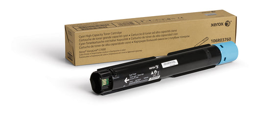 Xerox 106R03760 Cyan Toner Cartridge (10.1K pages, Xerox VersaLink C 7000)