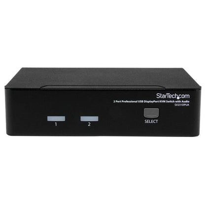 StarTech.com 2 Port Professional USB DisplayPort KVM Switch with Audio - TAA