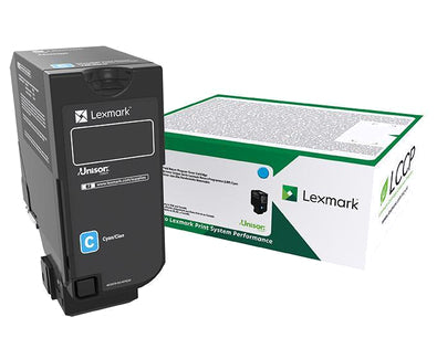Lexmark 75B20C0 Cyan Toner Cartridge (10K pages, Lexmark CS 727)
