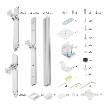 StarTech.com Six-Monitor Desk Mount with Crossbar, Up To 32-inch Computer Screens