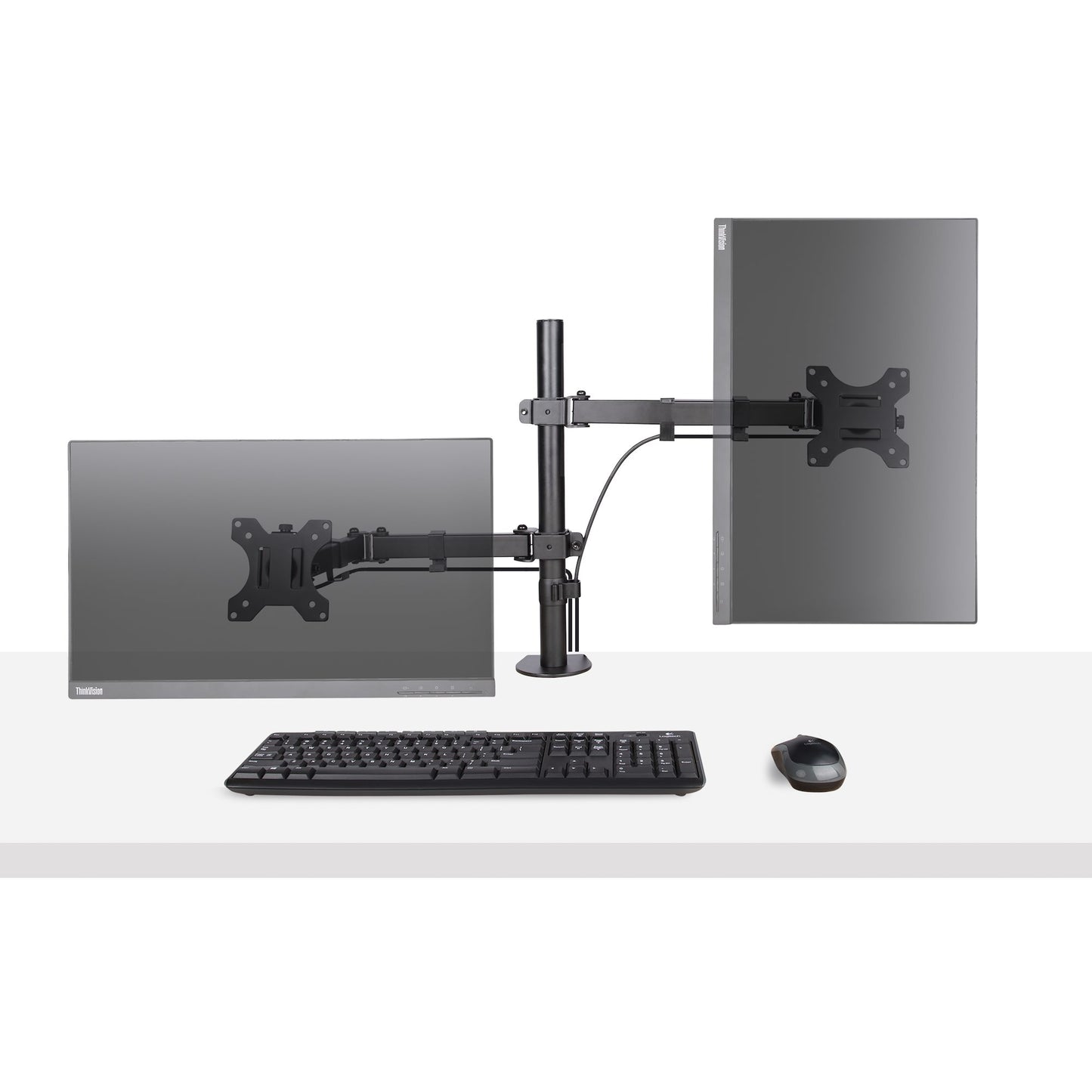 StarTech.com Monitor Arm with VESA Laptop Tray, For a Laptop (4.5kg/9.9lb) and a Mount