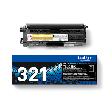 Brother TN-321BK Black Toner Cartridge (2.5K pages)