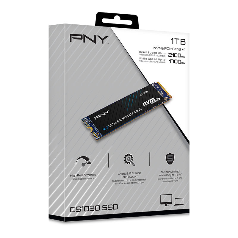 PNY M280CS1030-1TB-RB 1TB M.2 NVMe PCIe Gen3 SSD