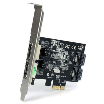 StarTech.com 2 Port PCI Express SATA 6 Gbps eSATA Controller Card - Dual Port PCIe Hub