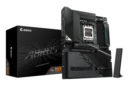 Gigabyte X870 AORUS STEALTH Motherboard - Supports AMD Ryzen 9000 CPUs, 16+2+2