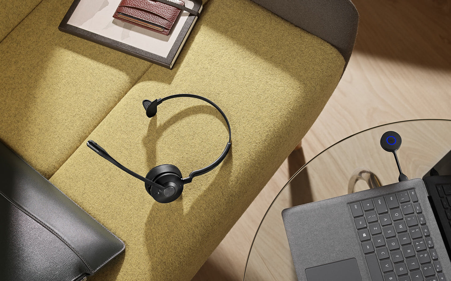 Jabra ENGAGE 55 UC STEREO Headset Wireless Head-band Office/Call center Black