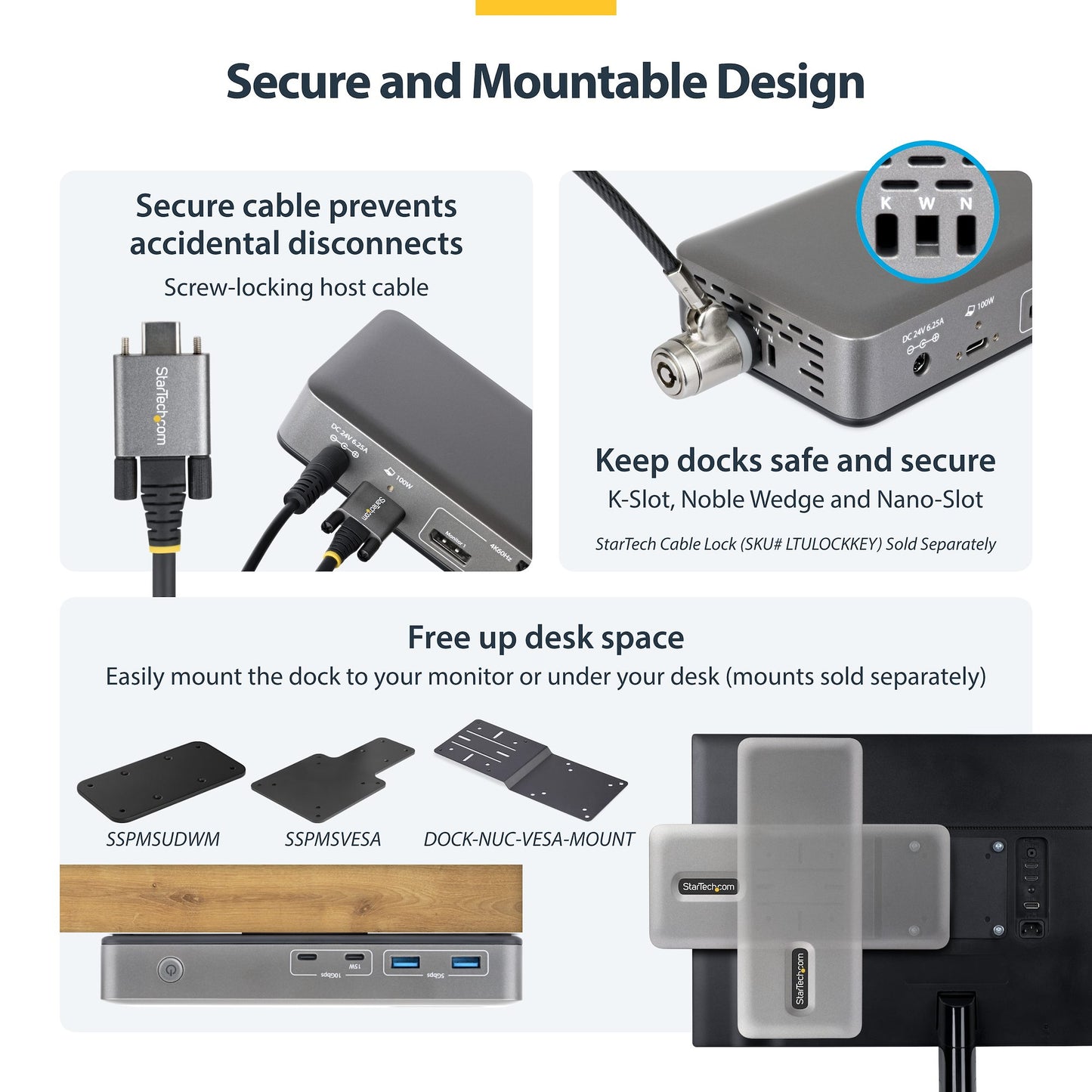 StarTech.com Displays USB-C Docking Station 100W