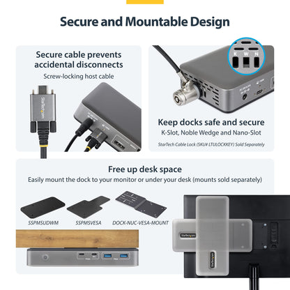 StarTech.com Displays USB-C Docking Station 100W