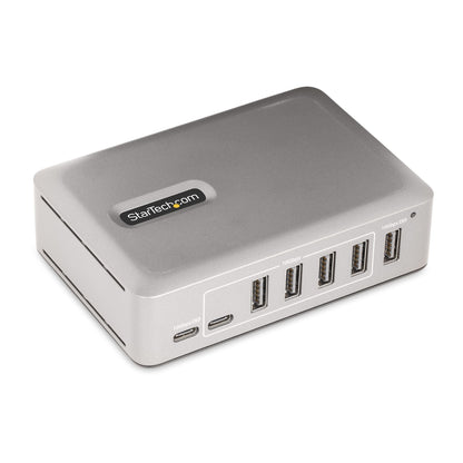 StarTech.com 7-Port USB-C Hub - 5x USB-A + 2x USB-C - Self-Powered w/65W Power