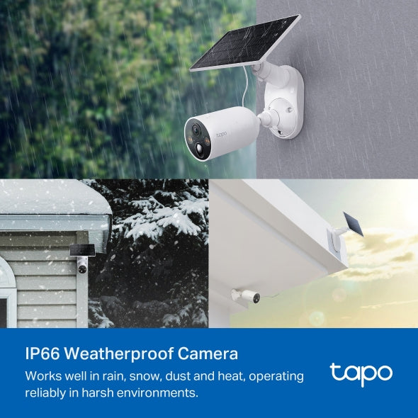 TP-LINK Tapo Solar-Powered Security Camera Kit 1 × C425, 1 × A201